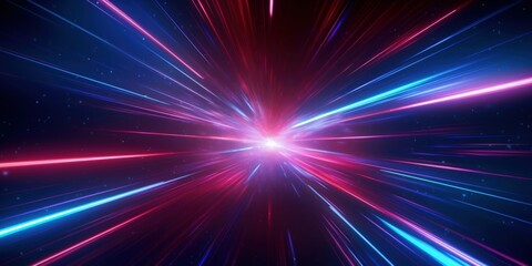 Poster - futuristic abstract colorful neon light motion technology digital concept, Digital Wave Abstract Technology Concept with Data Flow and Coding, Information Technology Connection, Cyberspace, motion 