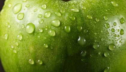 Wall Mural - texture of green apples