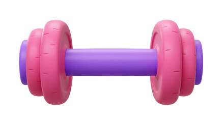 Poster - Dumbbell icon 3d rendering vector illustration