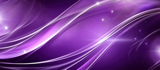 Poster - Abstract Purple Swirls: A Glimmering Digital Artwork
