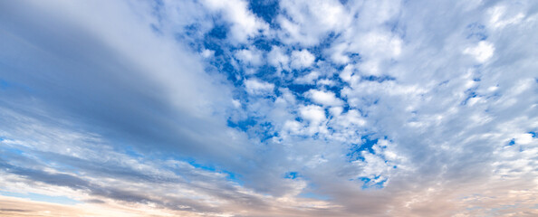 Wall Mural - the sky is blue with white clouds