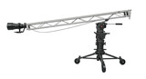 Isolated Professional Camera Crane with Lens