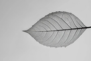 Wall Mural - a single leaf showcases the delicate veins and intricate structure well