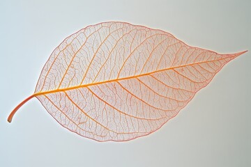 Wall Mural - a delicate close up of a translucent leaf on display