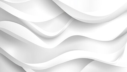 Aufkleber - Abstract white wavy lines background