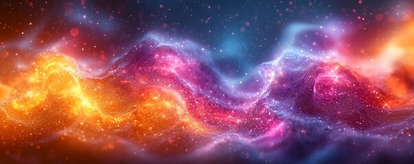 Poster - Vibrant Quantum Fractal Cosmos