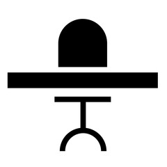 Poster - desk vector icon
