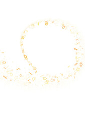 Poster - Galactic Christmas Descent: Enthralling 3D Illustration of Falling Holiday Stars from the Cosmos