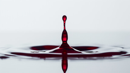 Aufkleber - This unique droplet of synthetic blood highlights groundbreaking medical technology.