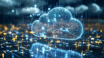 Poster - Digital Cloud Computing Network Data Storage Technology