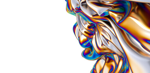 Leinwandbilder - Colorful Wonderland: Explore the Depths of a Chromatic 3D Background
