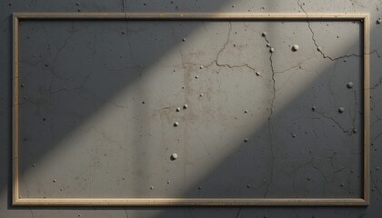 Poster - Light and shadow play minimalist concrete interior art frame display modern space natural lighting creative concept