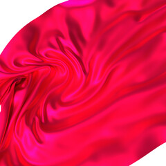 Poster - The luxurious flow of rich red satin