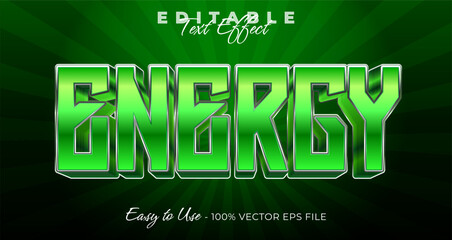 Poster - Energy Editable Text Effect, Font Style on graphic style