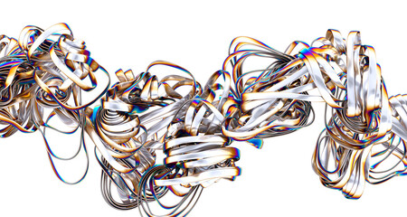 Poster - Abstract colorful liquid swirl A symphony of color in motion