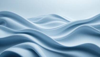 Poster - Flowing blue waves ocean surface abstract art serene environment wide-angle view tranquility concept for relaxation and inspiration
