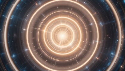 Poster - Exploring cosmic patterns and light waves outer space digital art sci-fi environment abstract viewpoint galactic concepts for visual delight