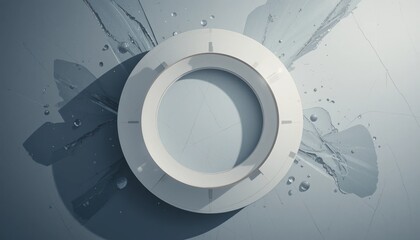 Poster - Dynamic water splash interaction modern studio digital art creative design close-up visual impact
