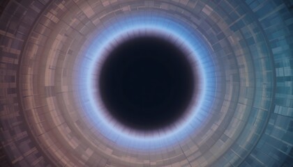 Poster - Exploring cosmic phenomena black hole visualization virtual space digital art abstract environment immersive perspective science concept