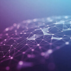Poster - digital connectivity: a captivating visualization of a network of interconnected nodes, illustrating