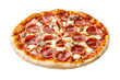 © eclipse - Delicious pepperoni pizza with mozzarella cheese and mushrooms, cut out