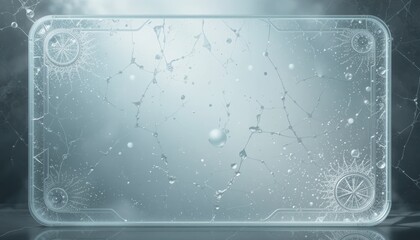 Poster - Dynamic water splash action on transparent surface studio setting digital media high-contrast environment close-up view fluid motion concept