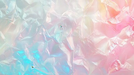 Poster - pastel holographic blurred grainy gradient banner background texture, showcasing a colorful digital grain effect with a soft noise pattern.