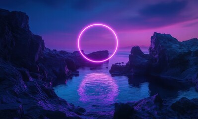 Wall Mural - sunset over the river