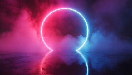 Wall Mural - rainbow in space