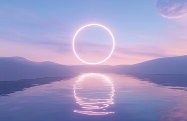Wall Mural - rainbow over the ocean