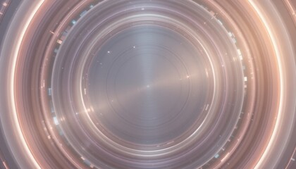 Poster - Dynamic light circle animation virtual space digital art abstract environment aerial viewpoint futuristic concept for engaging user experience