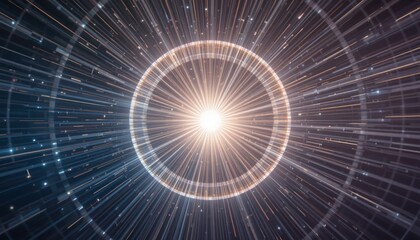 Poster - Exploring the cosmic energy burst stellar events in space digital art abstract universe high-tech environment dynamic viewpoint interstellar concepts