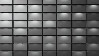 Poster - Exploring minimalist design trends modern black wall grid urban environment interior photography contemporary viewpoint aesthetic concept for home decor