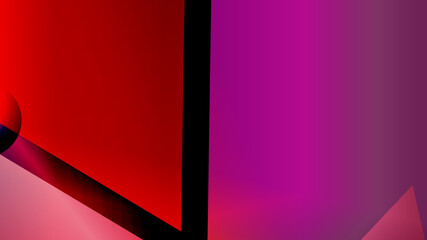 Leinwandbilder - Mockup with round shapes. Blurred decorative design in abstract style. Template for your brand book.