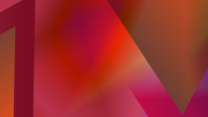 Leinwandbilder - Abstract dark red and red tech geometric background. Modern futuristic background