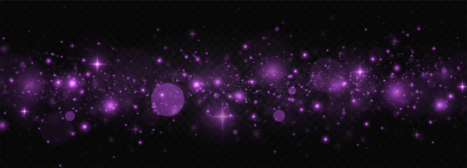 Wall Mural - sparkling space dust particles. the dust sparks and stars shinning with special light. magic flow of