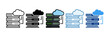© Icon Designer - Data Storage  Icon Set Multiple Style Collection