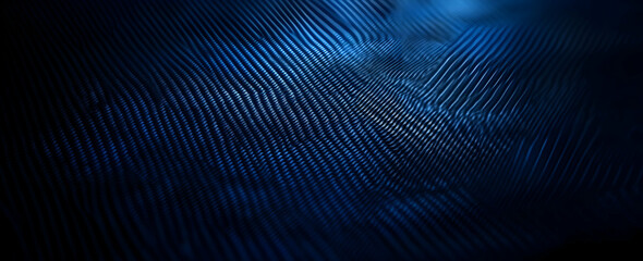 Poster - Blue carbon fiber background with dots