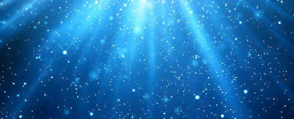 Poster - Blue carbon fiber background with light rays and dots, an abstract technology wallpaper design for web backgrounds or digital marketing, high resolution