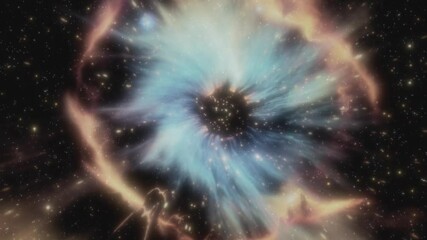 Wall Mural - explore a mesmerizing cosmic nebula in deep space with soft colors