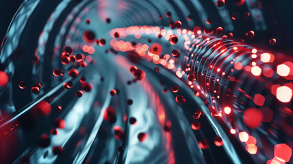 Aufkleber - This Nano-particle synthetic blood flows through a tube, highlighting advanced medical tech.
