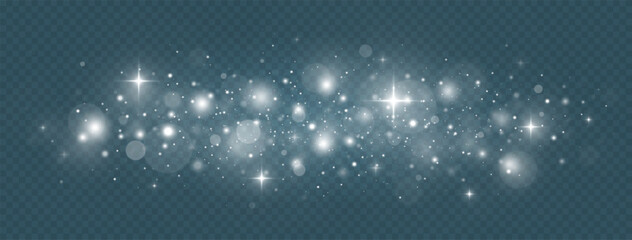Wall Mural - magic dust effect. christmas background. cosmic shinning particles.