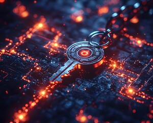Poster - glowing security token for holographic network authentication