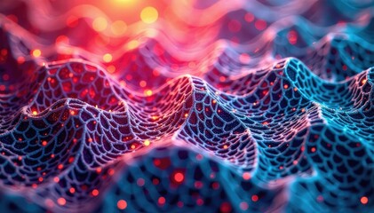 Geometric lace overlay, complex grid structure , net, fabric