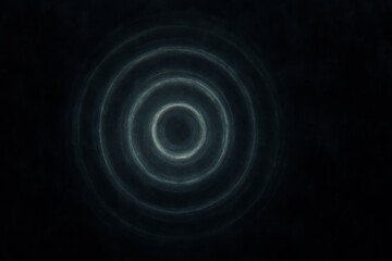 Poster - Multiple concentric circles emit a soft, otherworldly glow against a dark background, creating a captivating visual effect that evokes a sense of mystery and depth