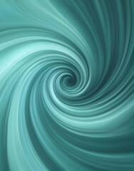 Poster - A teal spiral background with light green accents, perfect for creating an elegant and modern design element