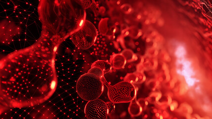 Aufkleber - This Synthetic blood with nano bio fluids and hemoglobin is examined for transfusion advancements.