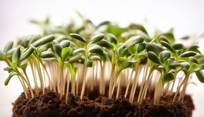 vegetable small sprouting macro closeup