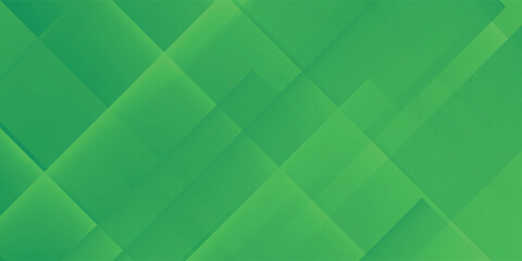 Poster - Green abstract background with geometric shapes gradient color for presentation design. Suit for business, corporate, institution, conference, party
