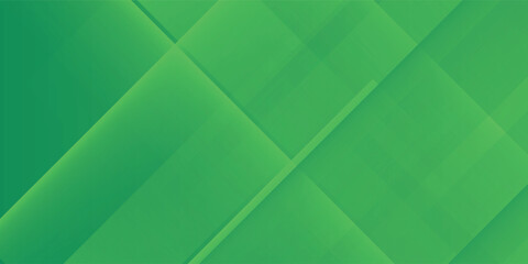 Poster - Green abstract background with geometric shapes gradient color for presentation design. Suit for business, corporate, institution, conference, party